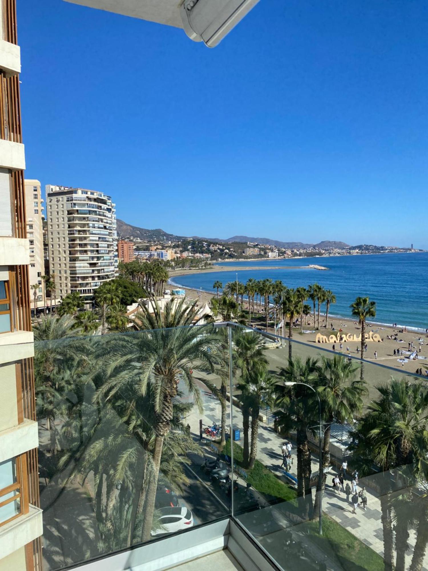 Apartamento Con Terraza Vista Al Mar Malagueta Málaga Kültér fotó